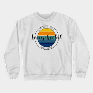 Homeschool Stamp - blue/orange Crewneck Sweatshirt